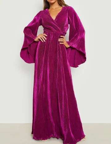 Rochie lunga Boohoo, magenta Roz