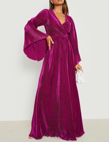 Rochie lunga Boohoo, magenta