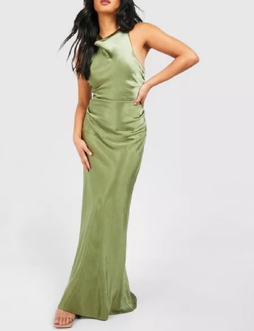 Rochie lunga Boohoo, verde