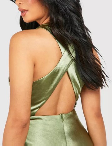 Rochie lunga Boohoo, verde