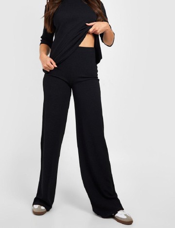 Pantaloni Boohoo, negru