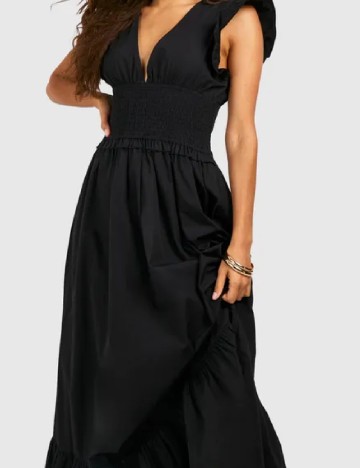 Rochie lunga Boohoo, negru