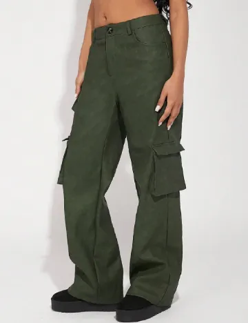 Pantaloni SHEIN, verde Verde