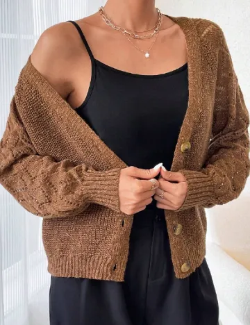 Cardigan SHEIN, maro Maro