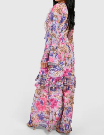 Rochie lunga Boohoo, floral Floral print