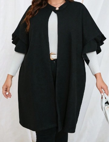 Poncho SHEIN CURVE, negru