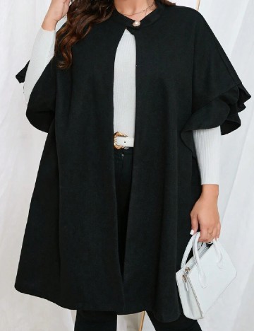 Poncho SHEIN CURVE, negru