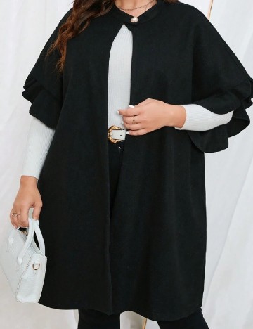 Poncho SHEIN CURVE, negru