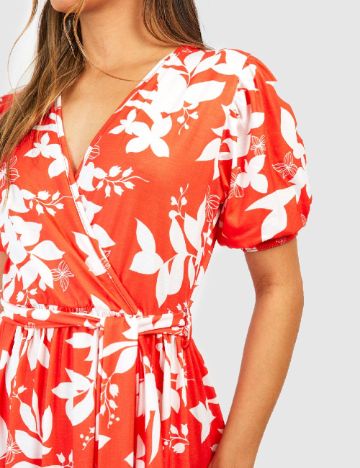 Rochie medie Boohoo, portocaliu