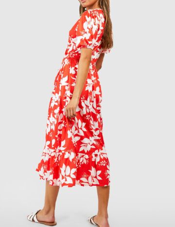 Rochie medie Boohoo, portocaliu