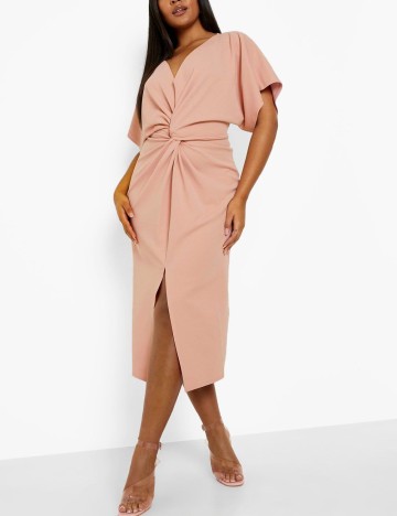 Rochie medie Boohoo Plus Size, roz