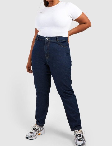 Blugi Boohoo Plus Size, bleumarin