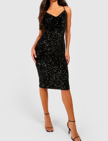 Rochie medie Boohoo, negru