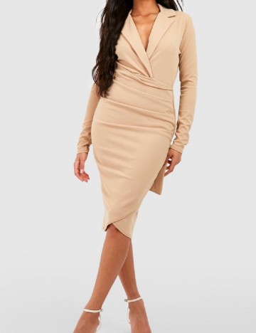 Rochie medie Boohoo, crem