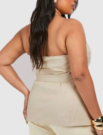 Top Boohoo Plus Size, crem