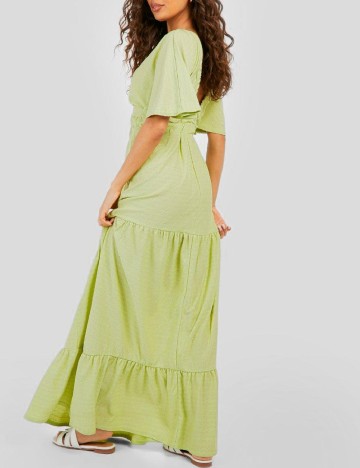 Rochie lunga Boohoo, verde