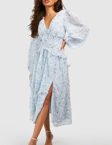 Rochie medie Boohoo, bleu