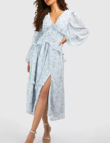 Rochie medie Boohoo, bleu Albastru