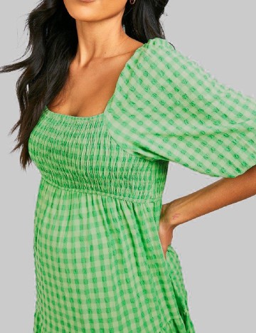 Rochie medie Boohoo maternity, verde