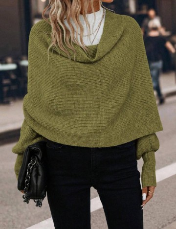 Poncho SHEIN, verde