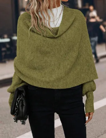 Poncho SHEIN, verde Verde