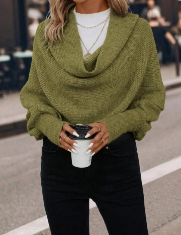 Poncho SHEIN, verde Verde