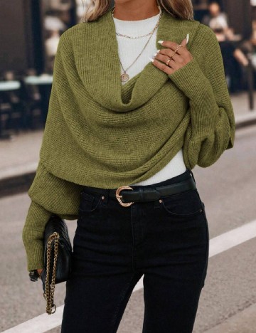 Poncho SHEIN, verde