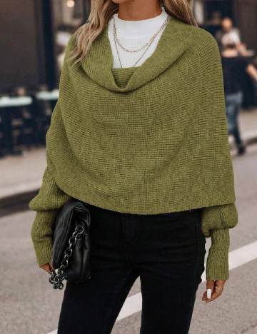 Poncho SHEIN, verde