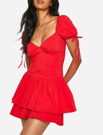 Rochie scurta Boohoo, rosu