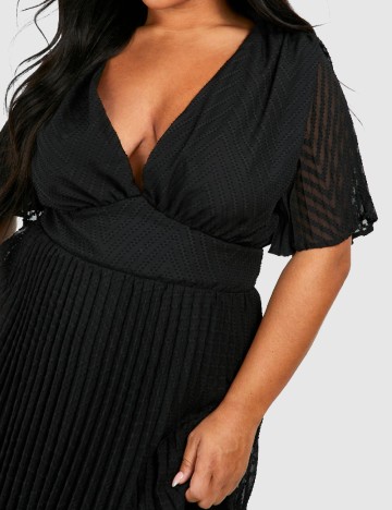 Rochie medie Boohoo Plus Size, negru