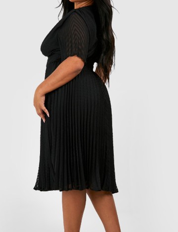 Rochie medie Boohoo Plus Size, negru