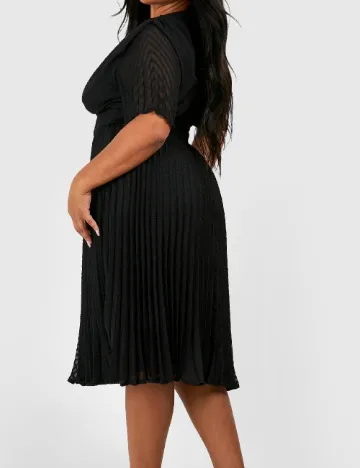 Rochie medie Boohoo Plus Size, negru Negru