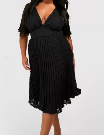 Rochie medie Boohoo Plus Size, negru