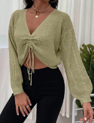 Top SHEIN, verde Verde