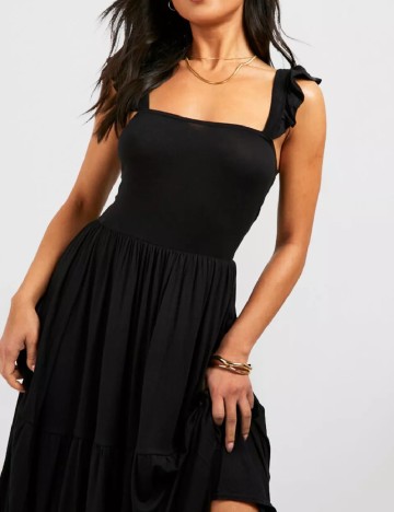 Rochie lunga Boohoo, negru