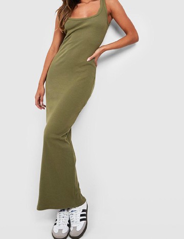 Rochie lunga Boohoo, verde