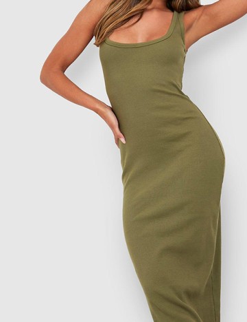 Rochie lunga Boohoo, verde