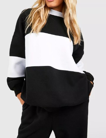 Bluza Oversize Boohoo, negru