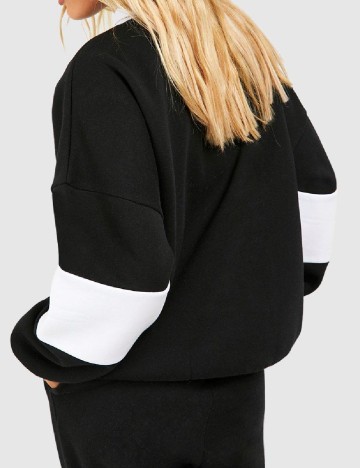 Bluza Oversize Boohoo, negru