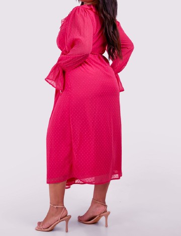 Rochie lunga Boohoo Plus Size, roz