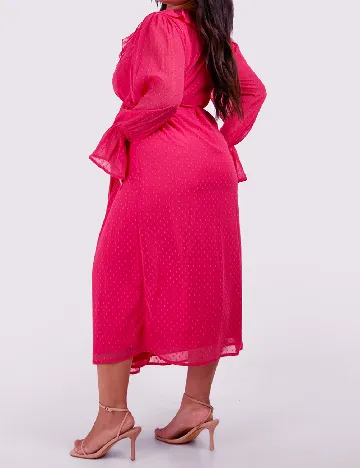 Rochie lunga Boohoo Plus Size, roz Roz