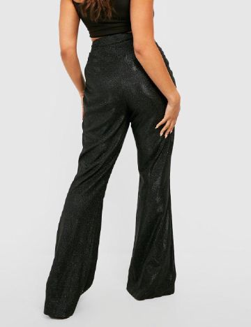 Pantaloni Boohoo Plus Size, negru