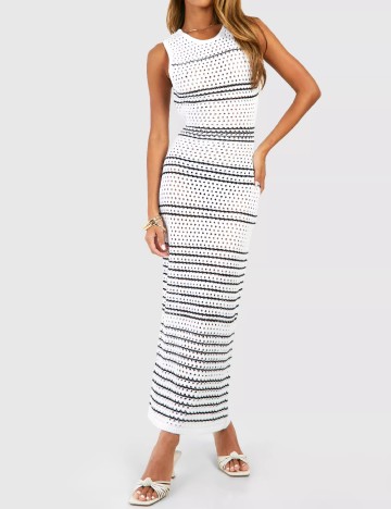 Rochie lunga Boohoo, alb