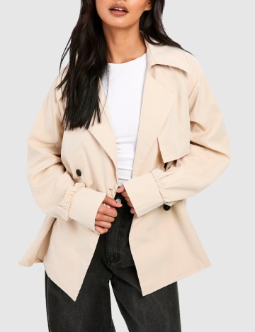 Trench Boohoo, crem