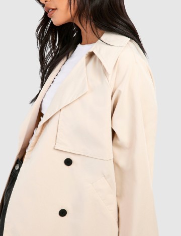 Trench Boohoo, crem