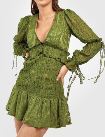 Rochie scurta Boohoo, verde