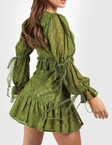 Rochie scurta Boohoo, verde