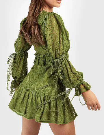 Rochie scurta Boohoo, verde Verde