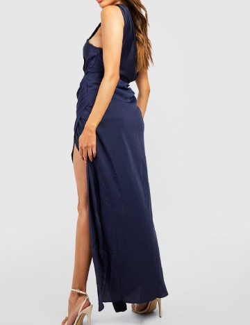 Rochie lunga Boohoo, bleumarin