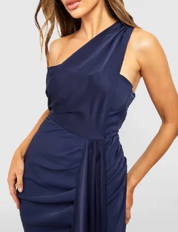 Rochie lunga Boohoo, bleumarin Albastru